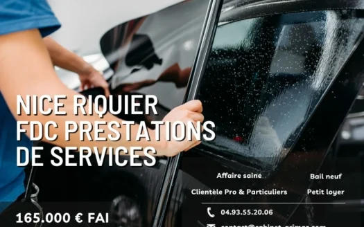 Fonds de commerce à vendre – Nice – 100 m² – 165 000 € FAI
